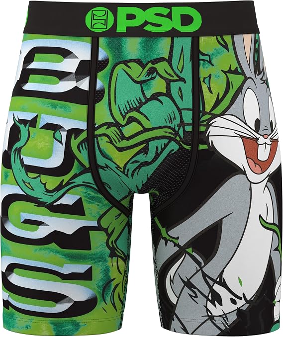 PSD Men's Looney Bugs Boxer Briefs, Multi, L