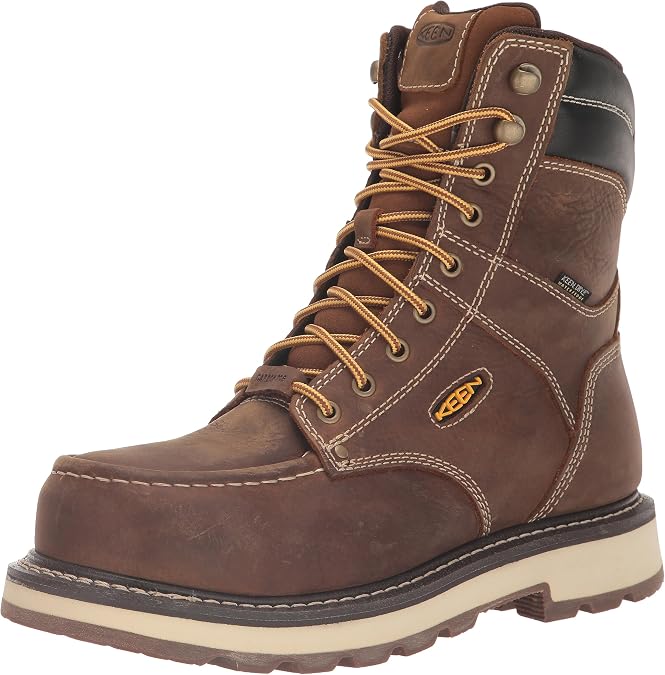 KEEN Utility Men's Cincinnati 8 Composite Toe Waterproof 90 Degree Heel Heavy Duty Work Boots