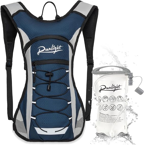 Runlight Lightweight Hydration Backpack,Running Vest for Women Men with 1.5L Water Bladder, Hydro Water Daypack for Running,Hiking,Cycling,Climbing,Biking