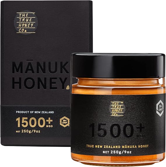The True Honey Co. Manuka Honey MGO 1500+ (UMF 28+) Ultra Premium 250g MGO & UMF certified. The exclusive, highly awarded original from New Zealand