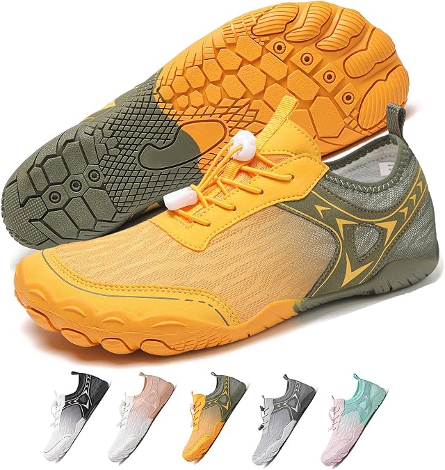 Barefoot Shoes Women Men Unisex Hike Water Footwear Non-Slip Wide Toe Box Athletic Outdoor Running Shoe for Yoga Beach Aqua Swim Surf Hiking