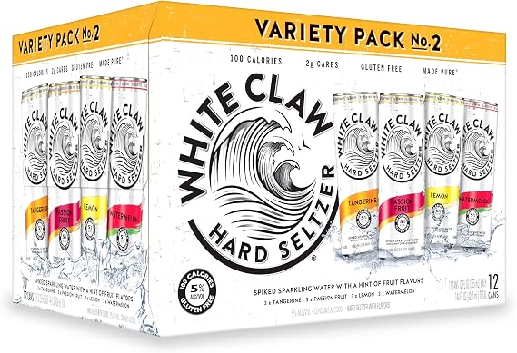 White Claw Hard Seltzer Variety Pack #2, 12pk, 12 Fl Oz Cans