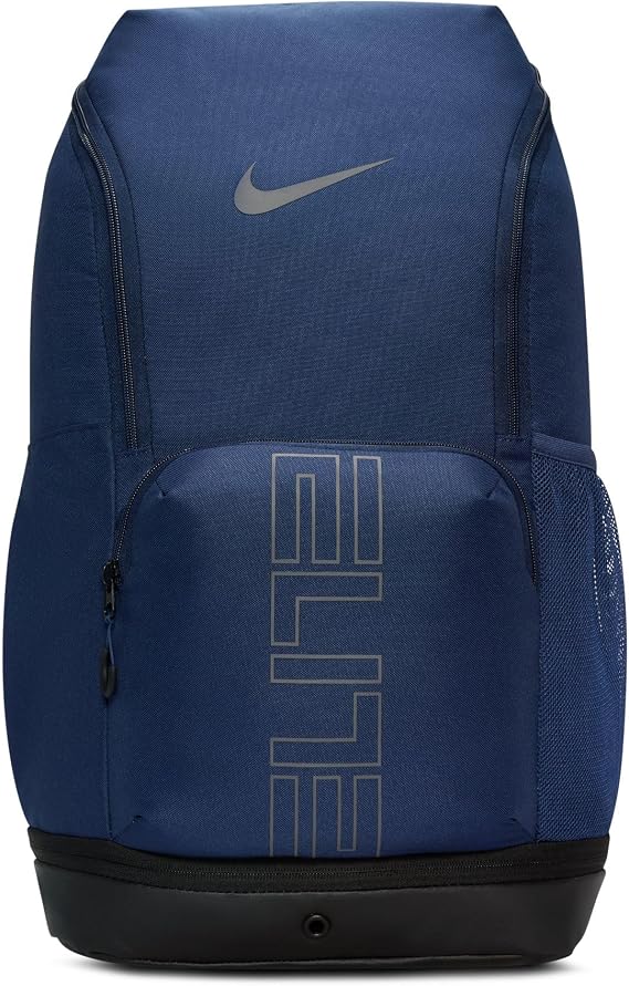 Nike Hoops Elite Pro Basketball Backpack, Midnight Navy/Black/Iron Gray , One Size, Varsity Elite Backpack 32L