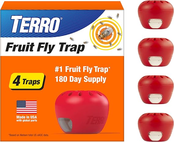Terro Ready-to-Use Indoor Fruit Fly Killer and Trap with Built in Window