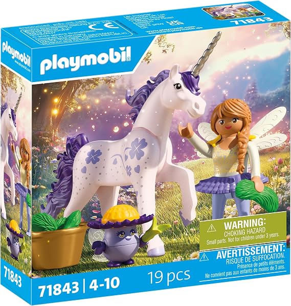 Playmobil Collectible Unicorn: Lucky Lavender with Fairy