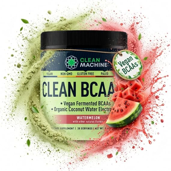 Clean BCAA 2:1:1 BCAAs Amino Acids Powder Recovery Supplement Watermelon