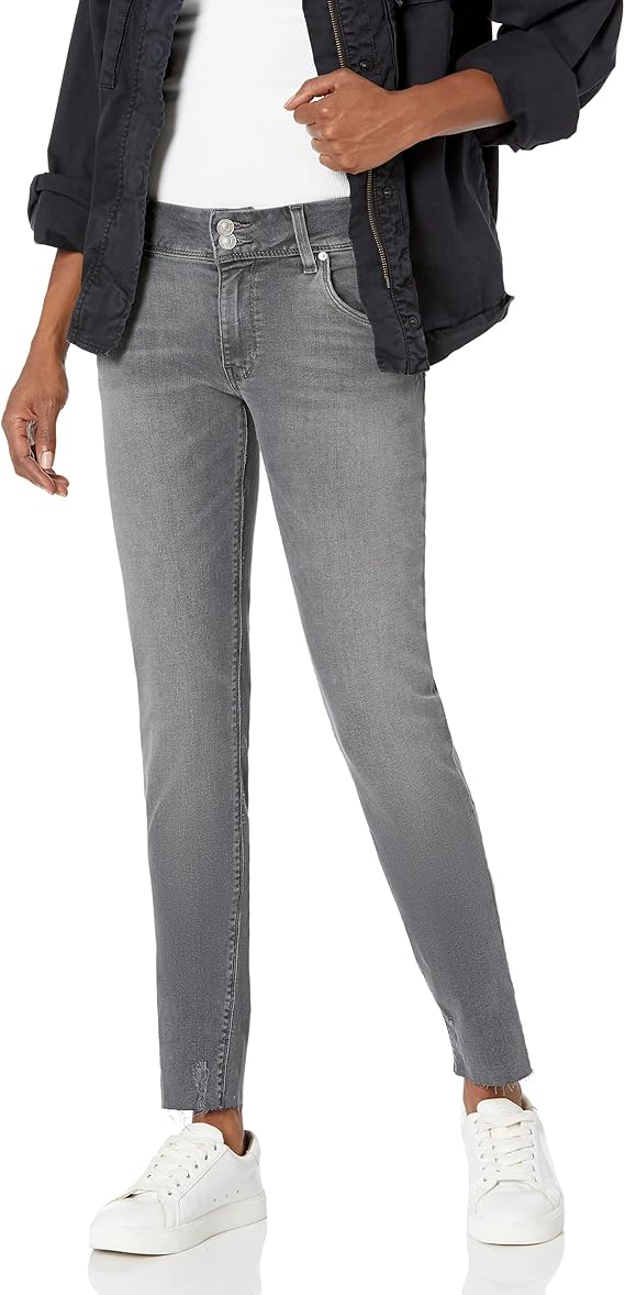 HUDSON Women's Collin Mid Rise Skinny Jean, with Back Flap Pockets
