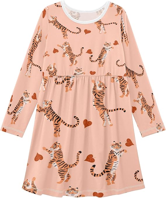 Girls Long Sleeve Dress Winter Dresses Toddler Girl Outfits Clothes