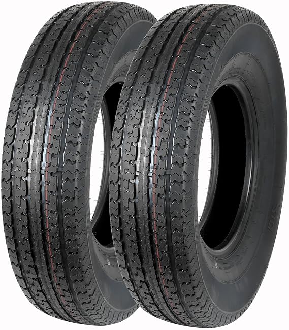 Set of 2 Durun ST235/80R16 Radial Trailer Tire, ST235-80R16 ST 235/80R16, 10 Ply Load Range E, 124N