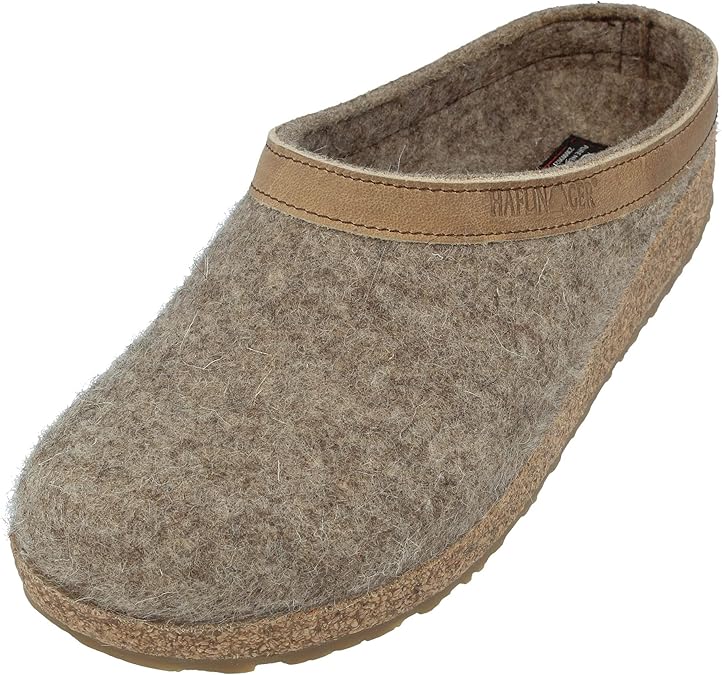 HAFLINGER Unisex Kids Huttenschuh Paul Hi-Top Slippers, Beige, 11 UK
