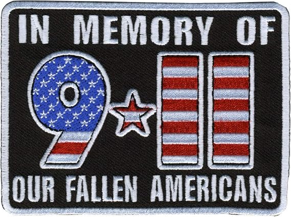 Hot Leathers In Memory 911 Patch (4" Width x 3" Height)