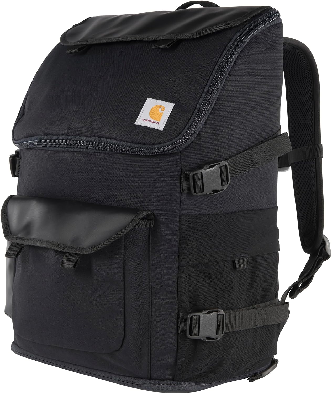 Carhartt Unisex's 35l Nylon Workday Backpack, Durable Water-Resistant Pack with 15" Laptop Sleeve and Adjustable Shoulder Straps, Black, One Size