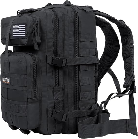 Seibertron Motorbike Backpack Motorcycle Bag Outdoor Sports Riding Package Black 37L