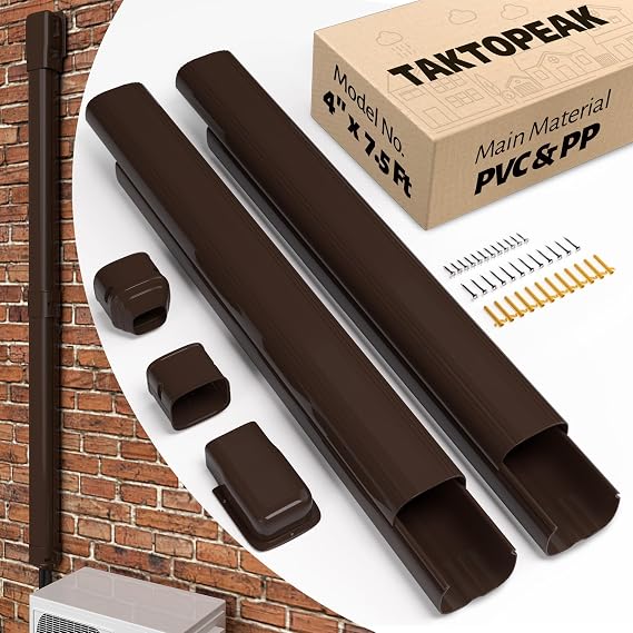 Mini Split Line Cover: 4'' 7.5 Ft Line Hide