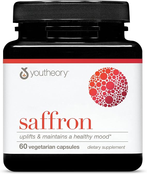 Youtheory Saffron, 60 Vegetarian Capsules, 30-Day Supply