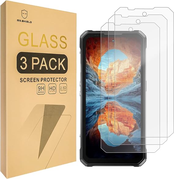 Mr.Shield Tempered Glass Screen Protector for Oukitel WP100 TITAN/WP100 | 3-Pack Japan Glass with 9H Hardness