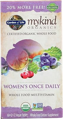 Garden of Life Organic Mykind Womens Once Daily Multi, 72 CT