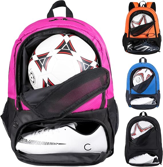 Himal Outdoors Soccer Backpack, Separate Cleat Compartment | Football,Volleyball,Handball,nylon fabrics,lightweight