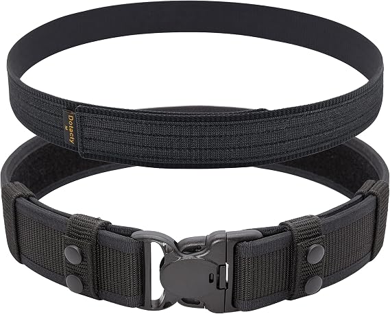 Duty Belt for Law Enforcement Police Security Correctional Officer 2"/2.25" Wide Tactical Outer & Inner Belt