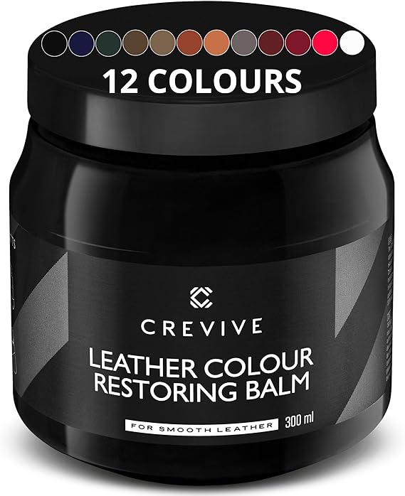 Leather Restorer Black 300 ml - Leather Colour Restorer - Leather Restorer for Sofas - Black Leather Restorer