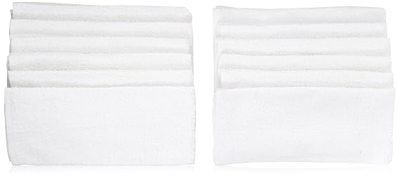 Economy White Towels, 12 Count