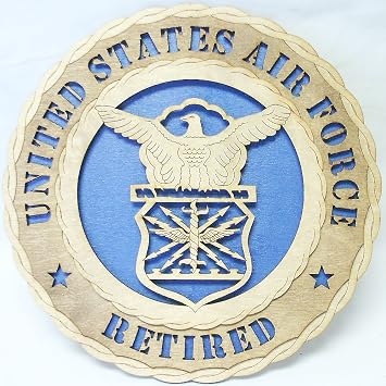 Custom Laser Accents Air Force Retired Wall Tribute