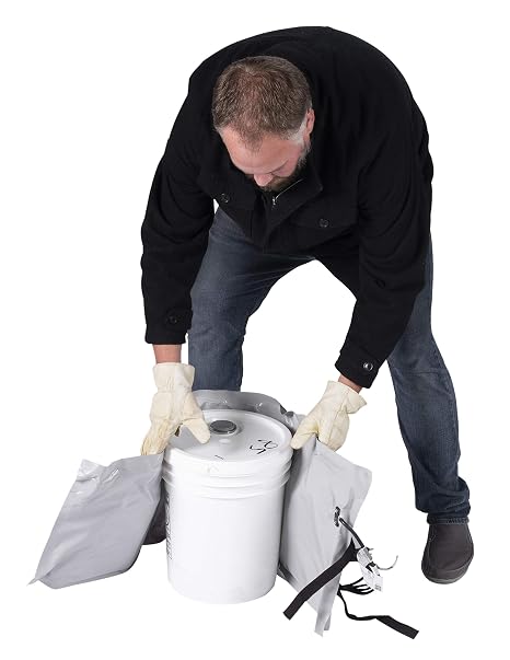 Powerblanket BH05RRG Xtreme 5-Gallon Bucket Heater Gray Alloy