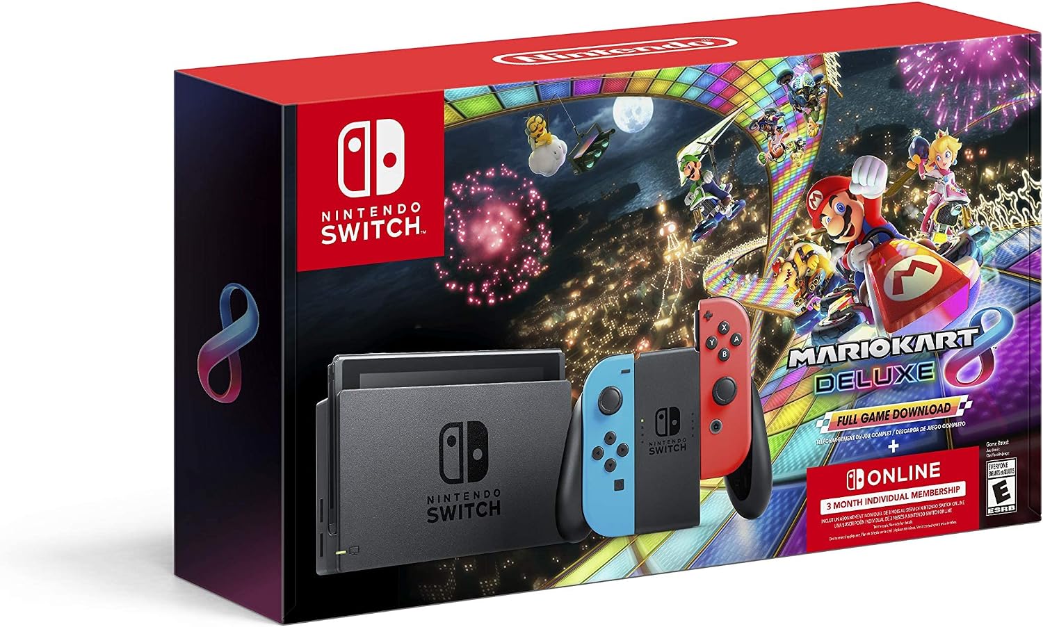 Nintendo Switch Mario Kart 8 Deluxe Accessories Bundle Renewed