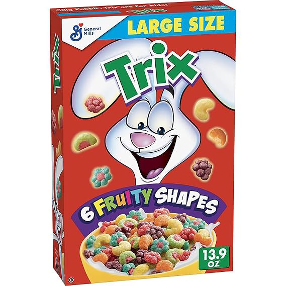 Trix, Cereal, Fruit Flavored Corn Puffs, 13.9 oz (Pack of 10)