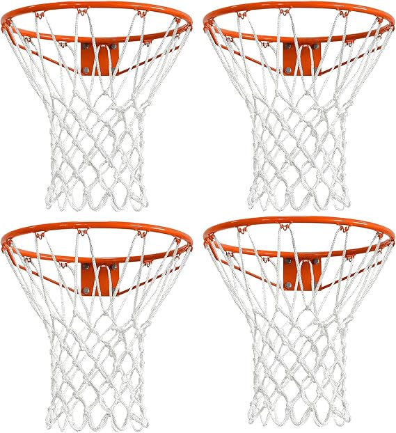 2 Pack Heavy Duty Basketball Net Replacement,2025 Upgrade Heavy Duty Basketball Net, All Weather Anti Whip,12 Loops Fits Standard Indoor or Outdoor Rims