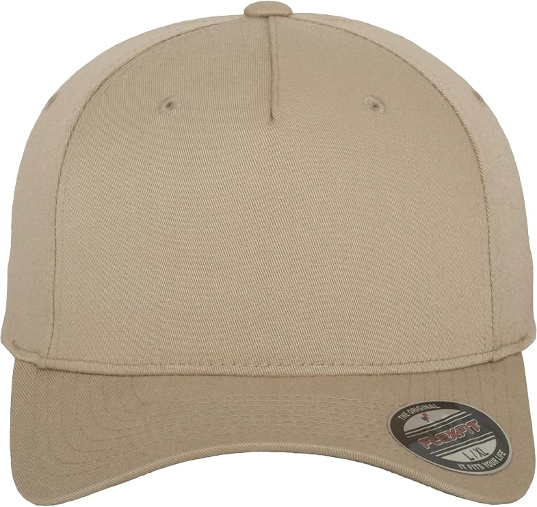 Flexfit 5 Panel Baseball Cap – Unisex Hat Cap for Men and Women Plain Base Cap All-Round Closed