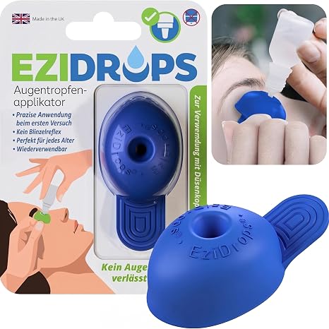 Eye Drops Aid for Bottles with Nozzle Head