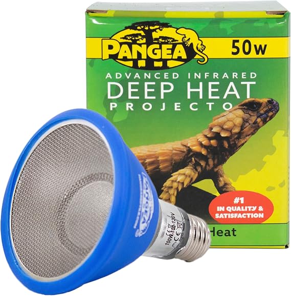 Pangea 50W Deep Heat Projector Infrared Heater for Reptiles (50 Watt)