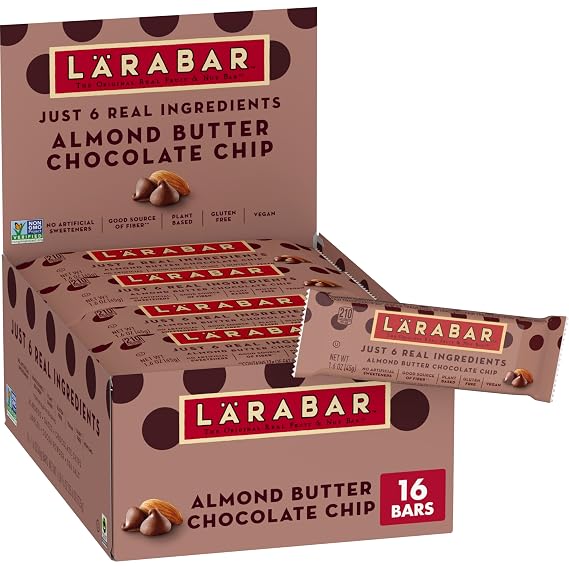 Larabar Almond Butter Chocolate Chip, Fruit & Nut Bars, 16 ct, 25.6 oz