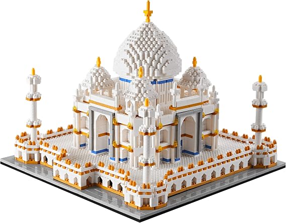 YaJie Taj Mahal Micro Building Blocks Set for Adults, Mini Architecture Bricks Building Sets, Collection Creative Model Kit Gifts for Age 14+(3950PCS)