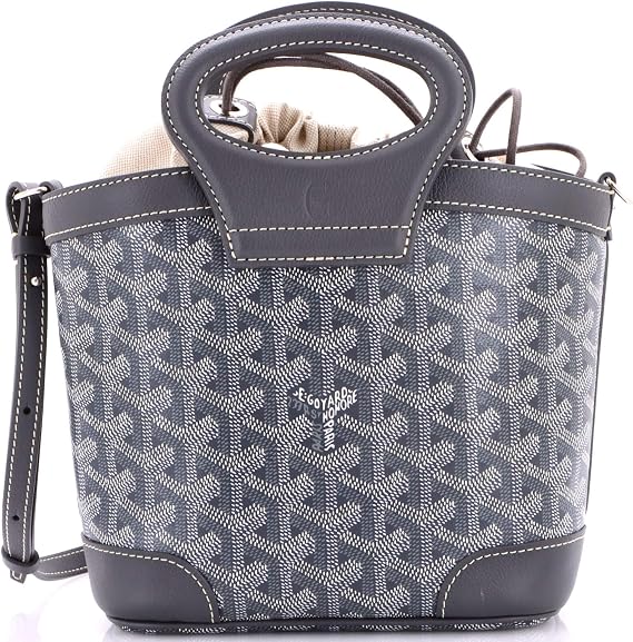 Pre-Loved Beluga Bag Coated Canvas Mini, Gray
