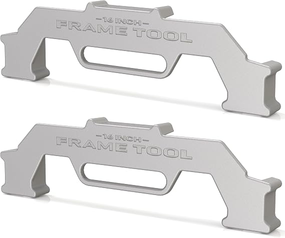 Framing Tools,16 Inch On-Center Stud Layout Tool,100% Cast Aluminum Framing Spacing Tool,Premium Wall Stud Framing Tool,Precision Measurement Jig Tool For Framing Wall (2 Pack)