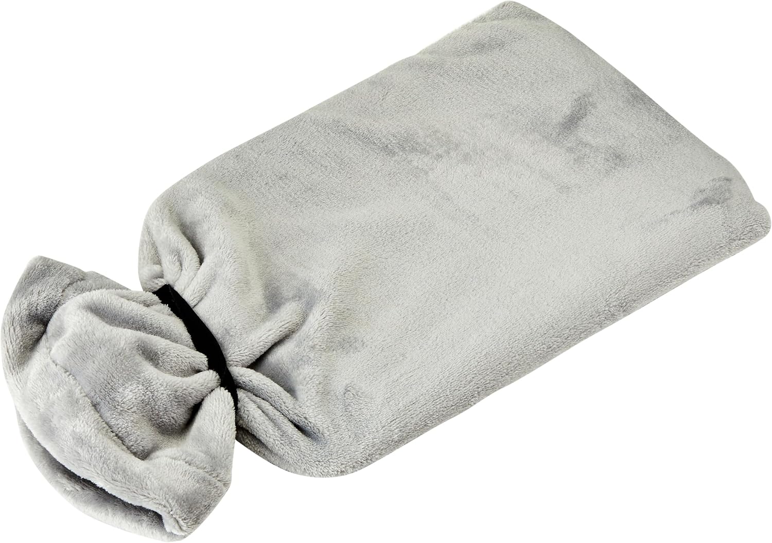 Vagabond Supersize 2.7L Handled Hot Water Bottle & Silver Cuddlesoft Fleece Cover