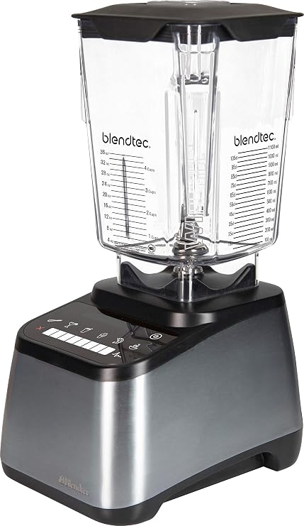 Blendtec - Original Designer Series Blender - WildSide + Jar (90 oz) - Professional-Grade Power - Self-Cleaning - 6 Pre-Programmed Cycles - 8-Speeds - Stainless Steel