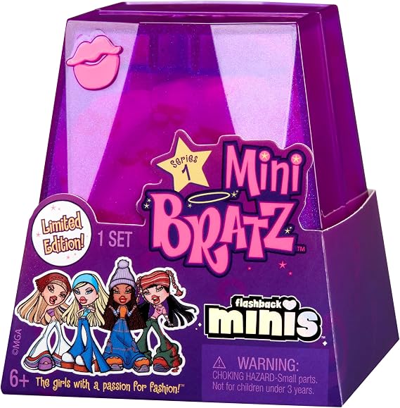 Bratz Minis - 2 Bratz Minis in Each Pack, Blind Packaging Doubles as Display, Y2K Nostalgia, Collectors Ages 6 7 8 9 10+