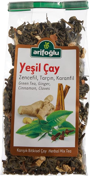 Arifoğlu Green Tea Ginger Cinnamon Clove 165 Gr