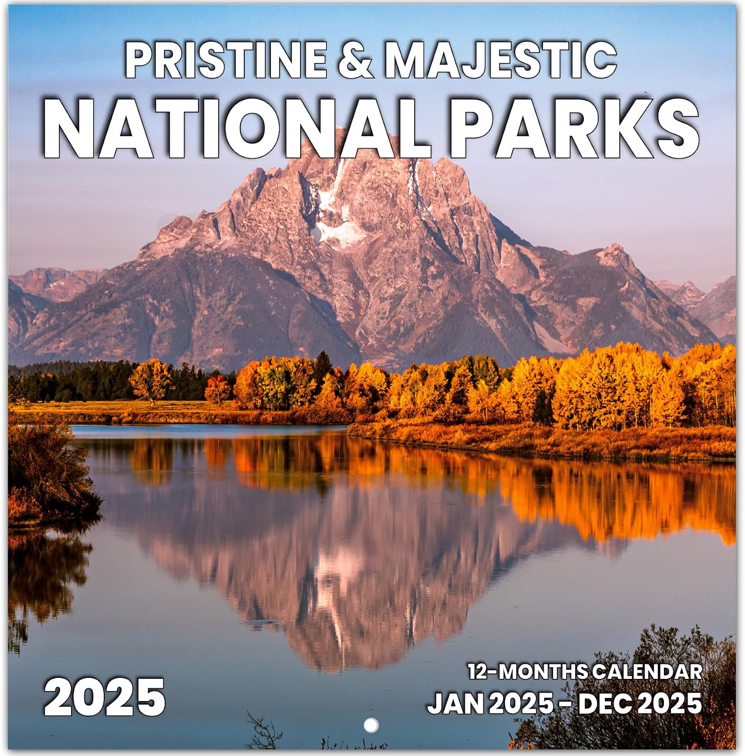 2025 Wall Calendar, World National Parks Calendar 2025, January 2025 - December 2025, Hanging Wall Calendar, 11.6 x 24 Opened, Full Page Months Thick Glossy Paper, Perfect Present Calendar