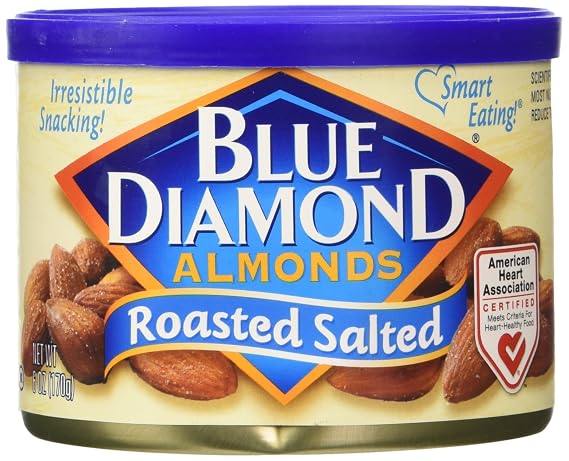Blue Diamond 02970 6 Oz. Roasted Salted Almond Nuts (Pack of 1)