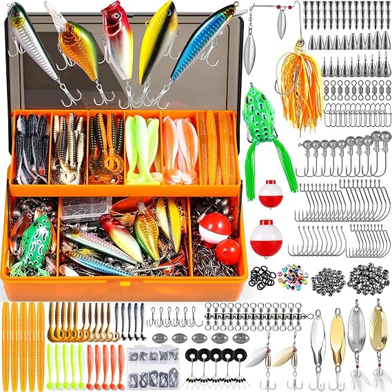 Valkyrie Profesyonel Balık Avı Seti – 404 Parça Yem, Kanca, Kurşun, Sahte Yem Taşıma Kutulu Full Set
