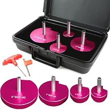 4 -piece Pipe Reamer Kit Plastic CPVC ABS Pipe Reamer Tool Size 1-1/2", 2", 3", 4", for Standard 1/2" Drills (4)