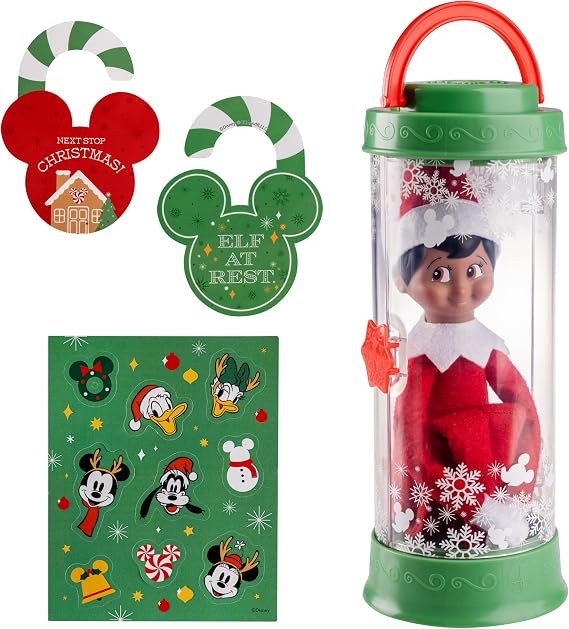 The Elf on the Shelf Disney Mickey and Friends Scout Elf Carrier Set