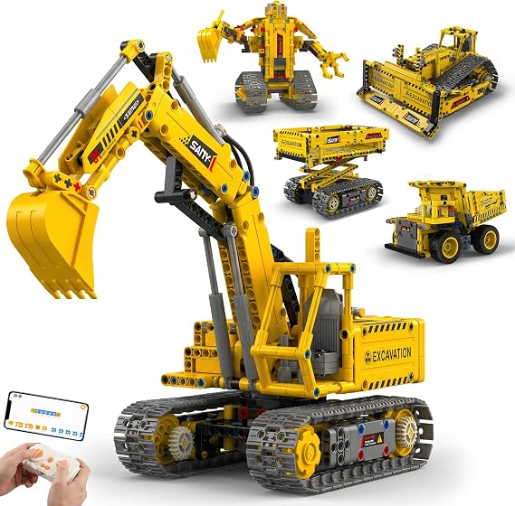 Robot Building Kit, 5-in-1 App and Remote Control, Ages 8+
