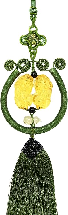 Handmade Feng Shui Pi Yao/Pi Xiu/Bi Xie Lucky Charm Tassel Hanging for Wealth Porsperity