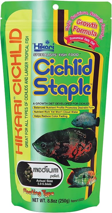 Hikari Cichlid Staple Floating Pellets, Medium, 8.8-Ounce | For Pets