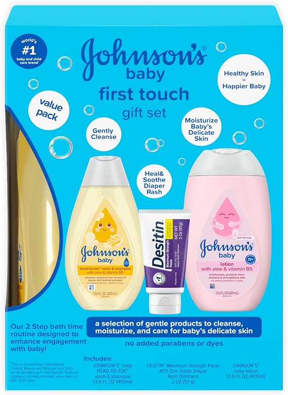 Johnson's Baby First Touch Gift Set, 3 Items
